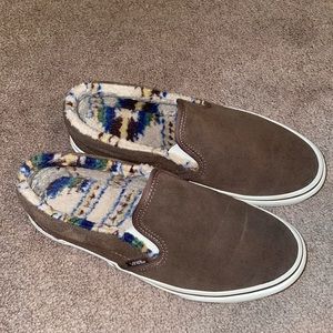 Vans Classic Slip On Cozy Hug Sherpa Shoes Size 8.5